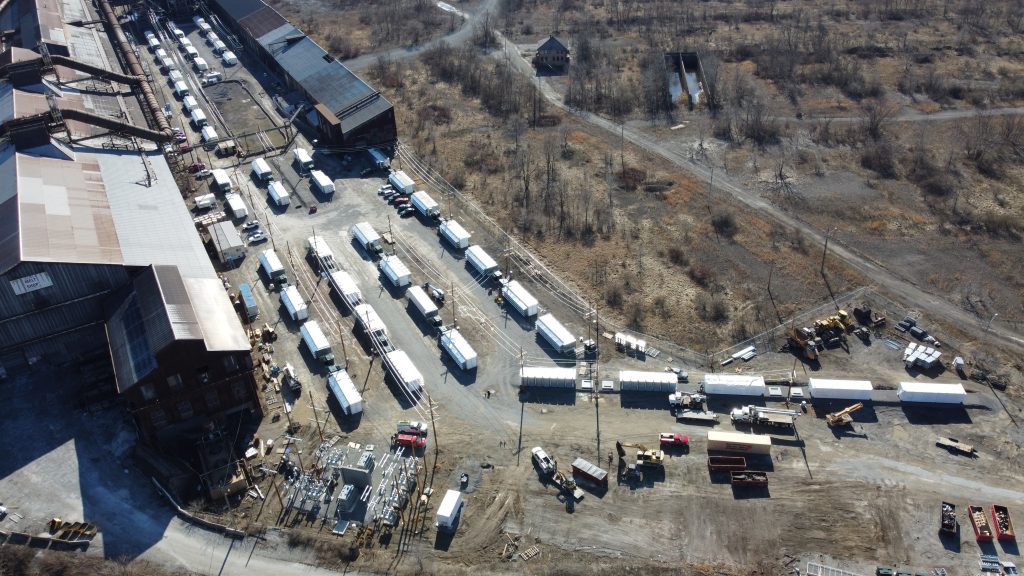 Aerial view of Midland, Pennsylvania