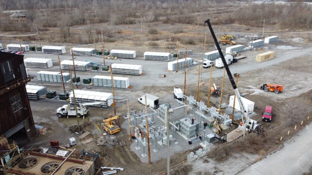 Aerial view of Midland, Pennsylvania facility expansion
